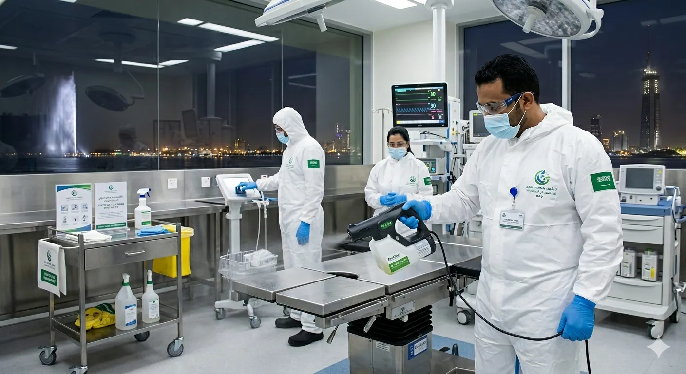 Cleaning and bio-clean services for commercial facilities